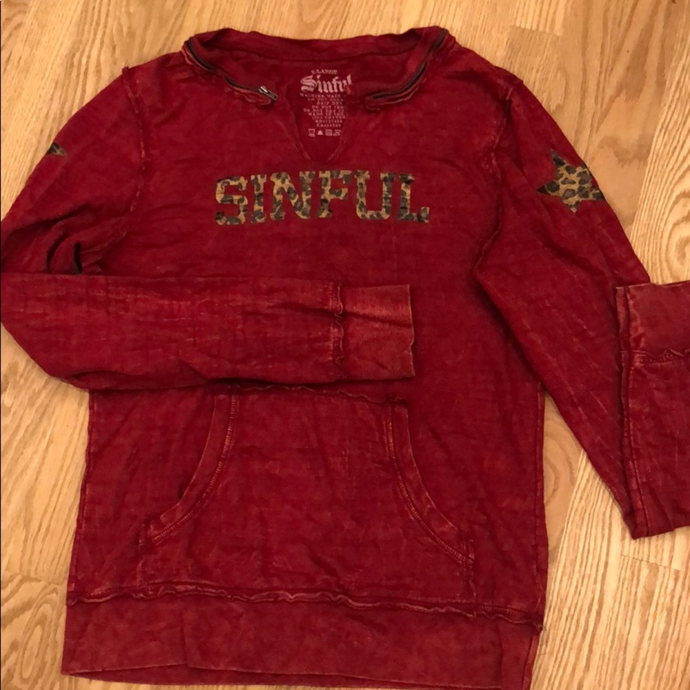 Red Sinful sweatshirt